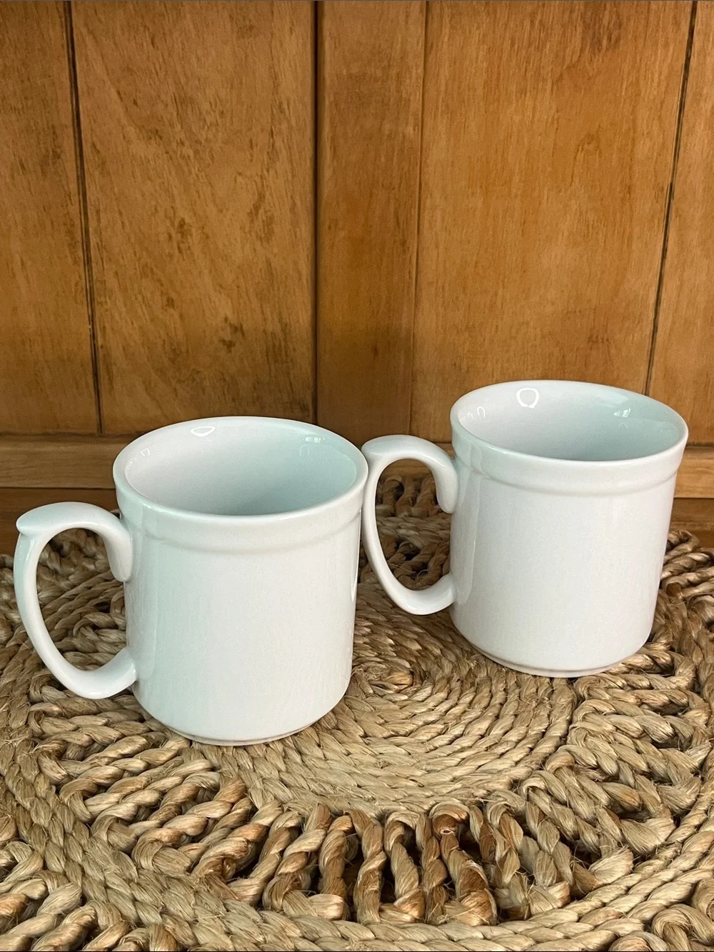 Discontinued Set of 2-Williams Sonoma- Pantry Essentials Coffee/Tea Cups. White